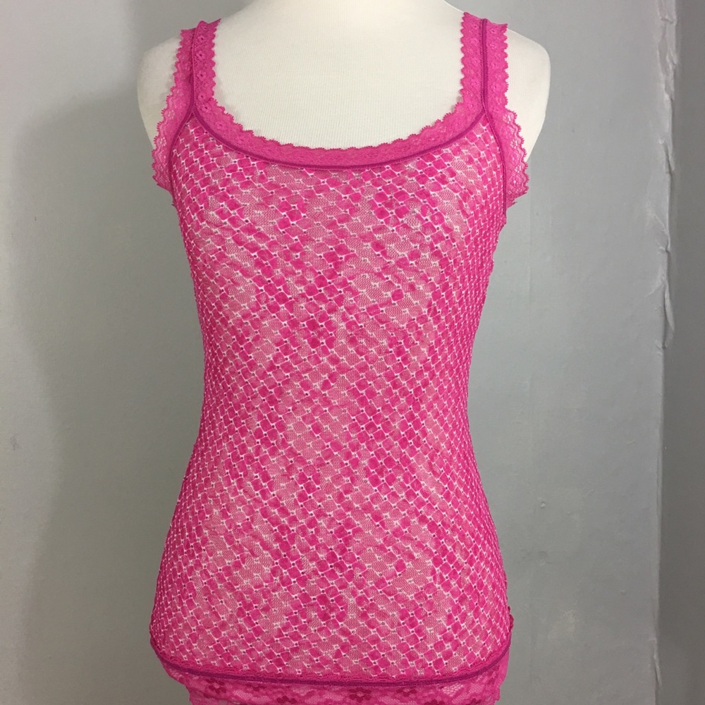 Sexy Pink lace DKNY tank top